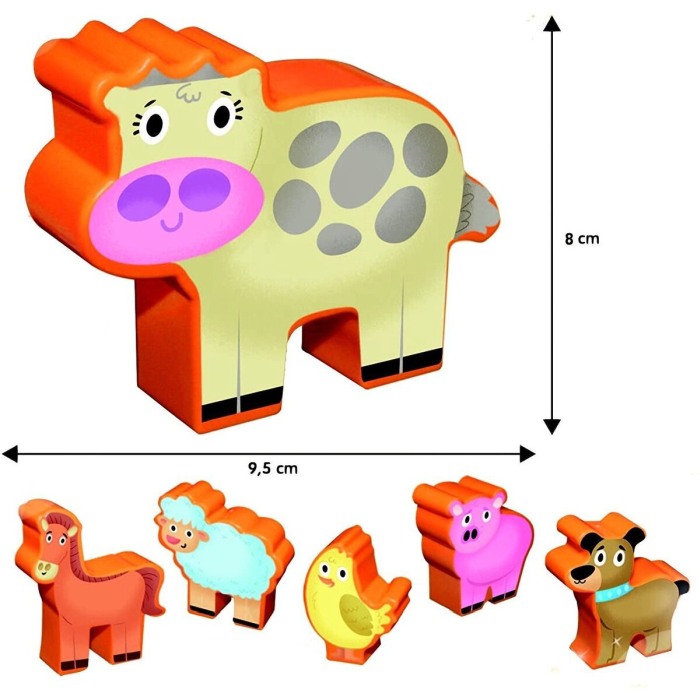Puzzle de podea - Distractie la ferma (12 piese) [3]