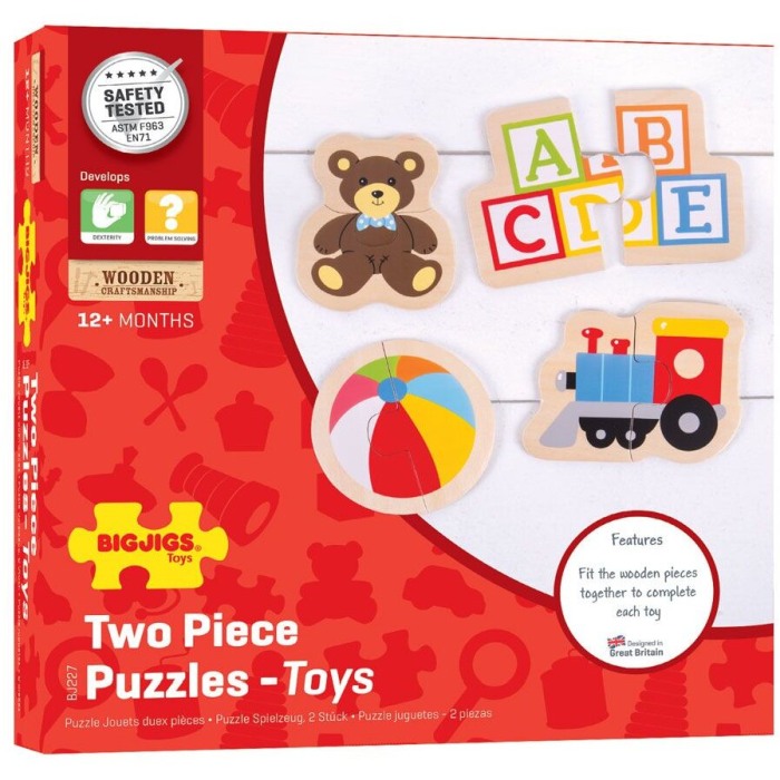 Puzzle din lemn - Jucarii (8 piese) [4]