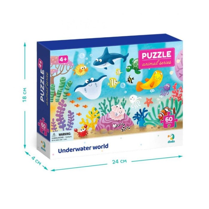 Puzzle - Distractie cu animalute marine ( 60 piese) [2]