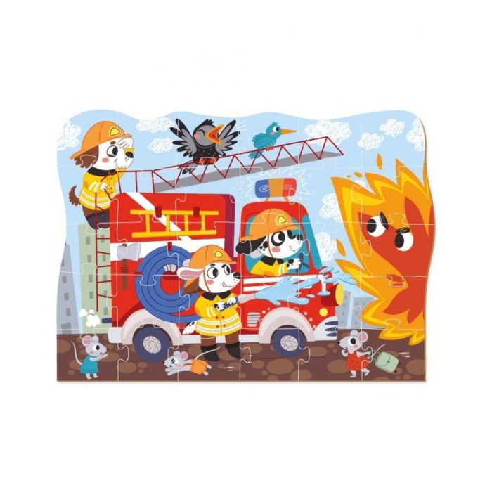 Puzzle - Eroii pompieri (30 piese) [2]