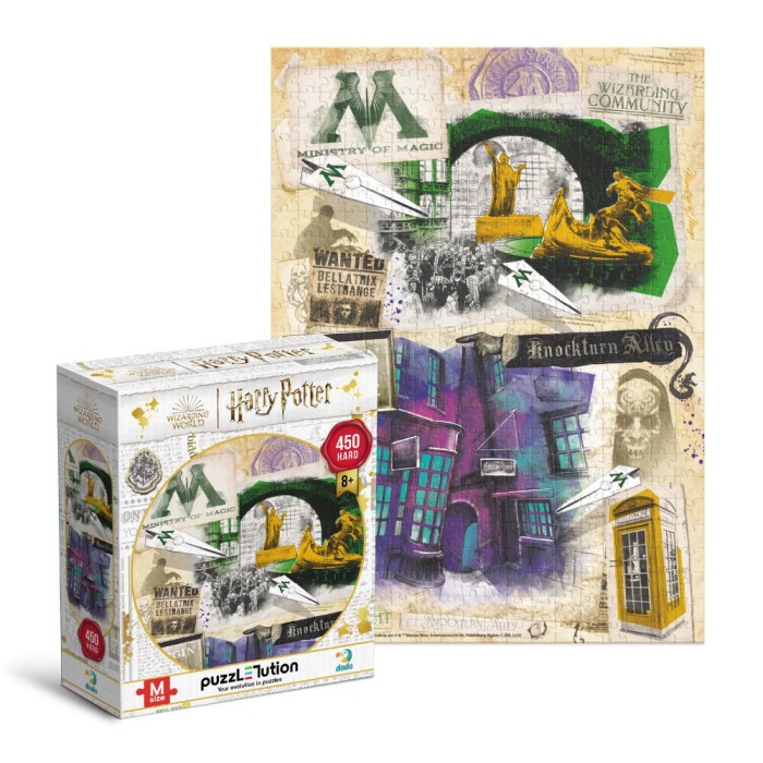 Puzzle Harry Potter - Ministerul Magiei & Aleea Nocturn (450 piese) [2]