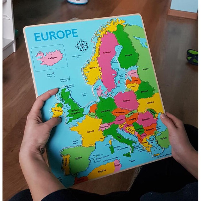 Puzzle incastrat - Harta Europa [10]