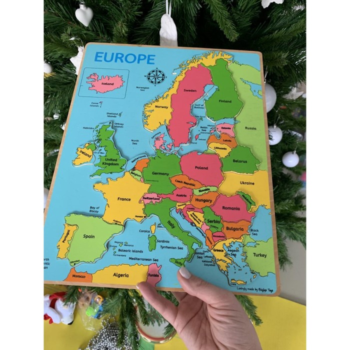Puzzle incastrat - Harta Europa [9]