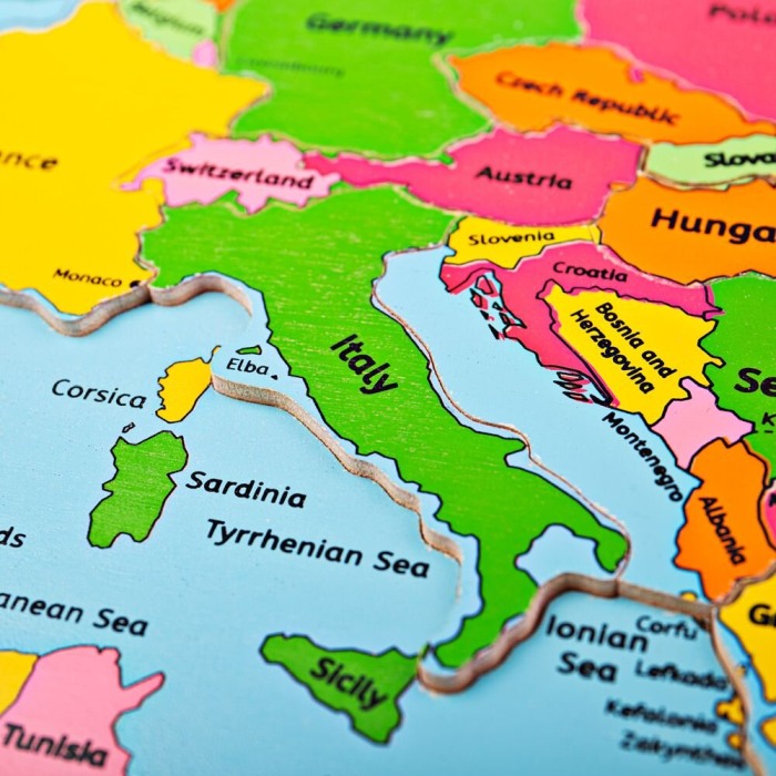 Puzzle incastrat - Harta Europa [3]