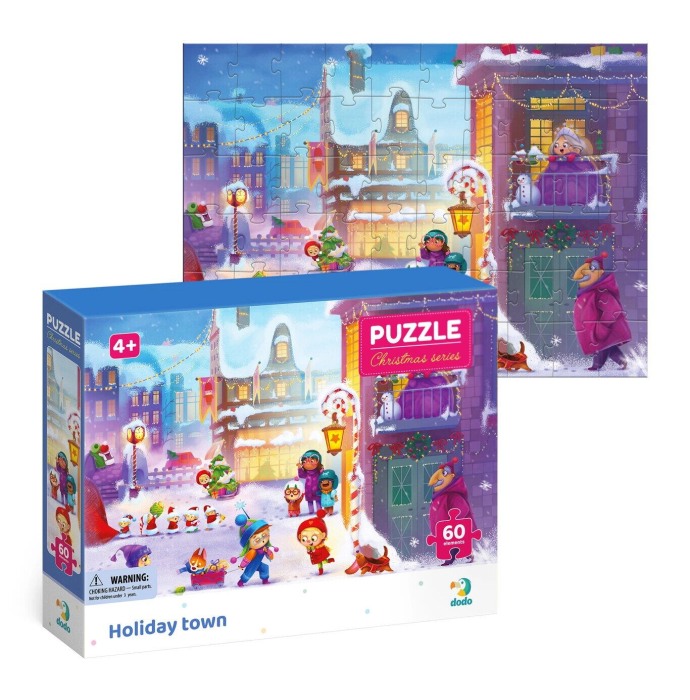 Puzzle - Orasul pregatit de Craciun (60 piese) [2]