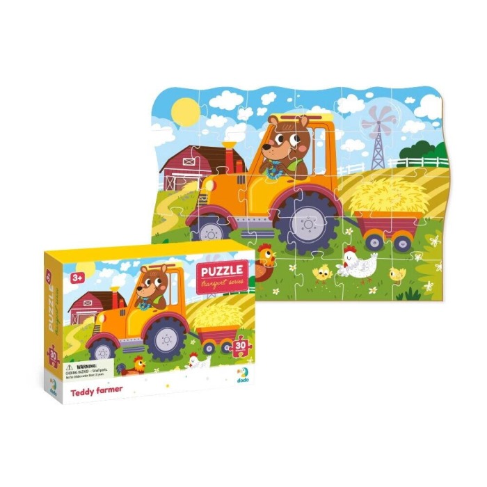 Puzzle - Ursuletul la ferma (30 piese) [2]