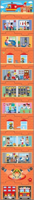 Puzzle vertical - Statia de pompieri (12 piese) [5]