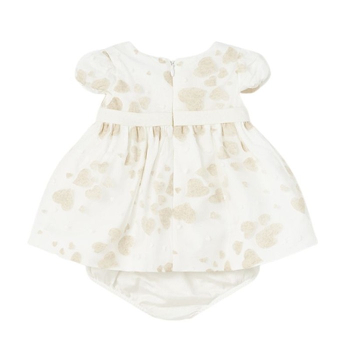 Rochie alba ceremonie Inimioare bej -  - Mayoral 1-2 luni [2]