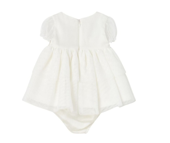Rochie alba eleganta si chilotei asortati  - Mayoral 12 luni [5]