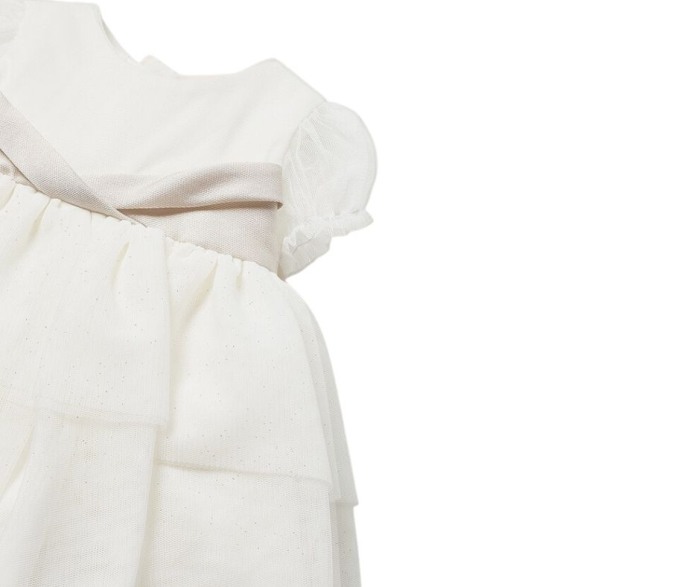 Rochie alba eleganta si chilotei asortati  - Mayoral 12 luni [4]