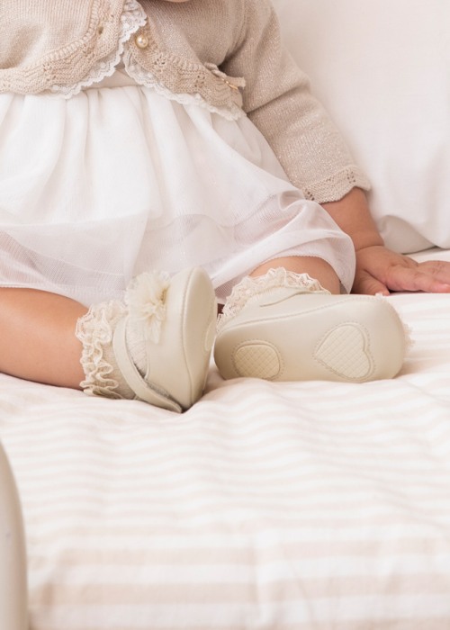 Rochie alba eleganta si chilotei asortati  - Mayoral 12 luni [2]