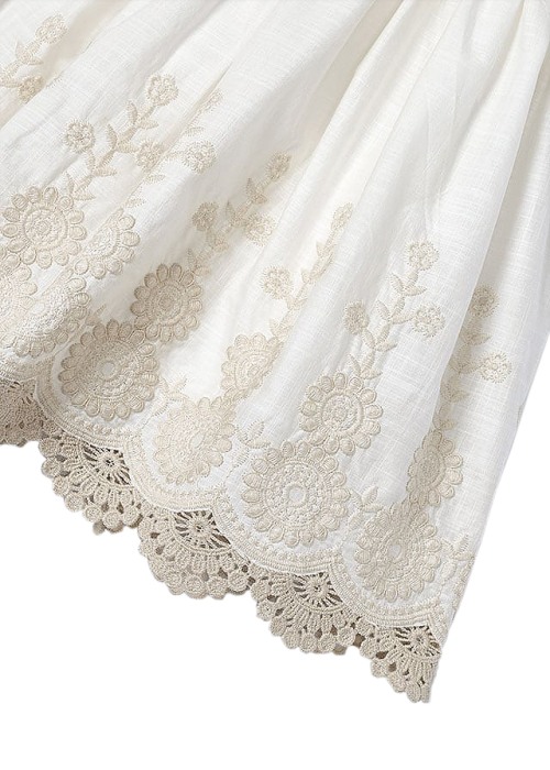 Rochie brodata Better Cotton - bej [4]