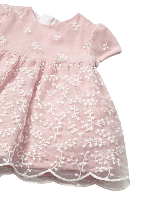 Rochie brodata + chilotei - Roz [3]