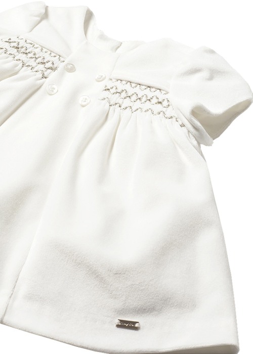 Rochie catifea - alb - Mayoral [3]