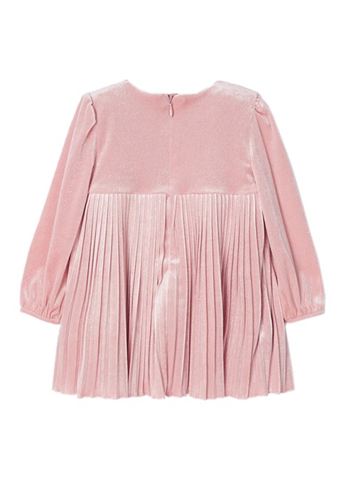 Rochie catifea pliuri - Roz - Mayoral 18 luni [2]