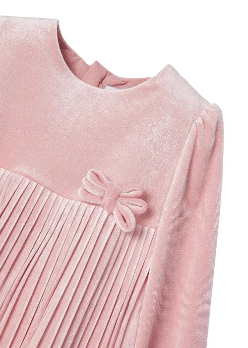 Rochie catifea pliuri - Roz - Mayoral 18 luni [3]