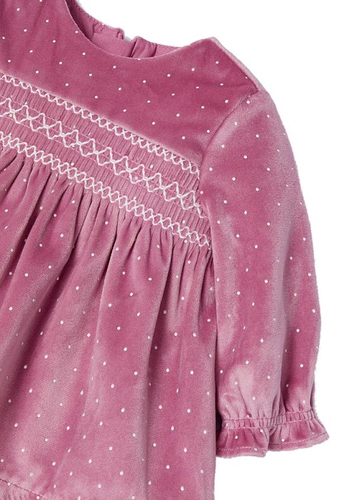 Rochie catifea - Roz - Mayoral 12 luni [3]