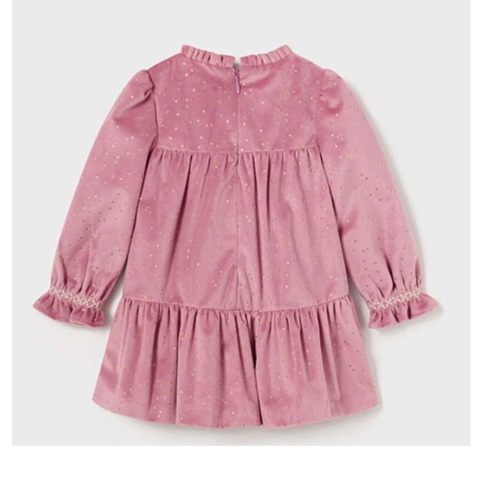 Rochie Catifea - Roz pudrat - Mayoral   36 luni (98 cm) [2]