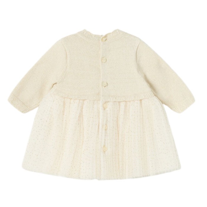 Rochie ceremonie combinatie tricot si tul nou-nascut  - Mayoral 12 luni (80 cm) [4]