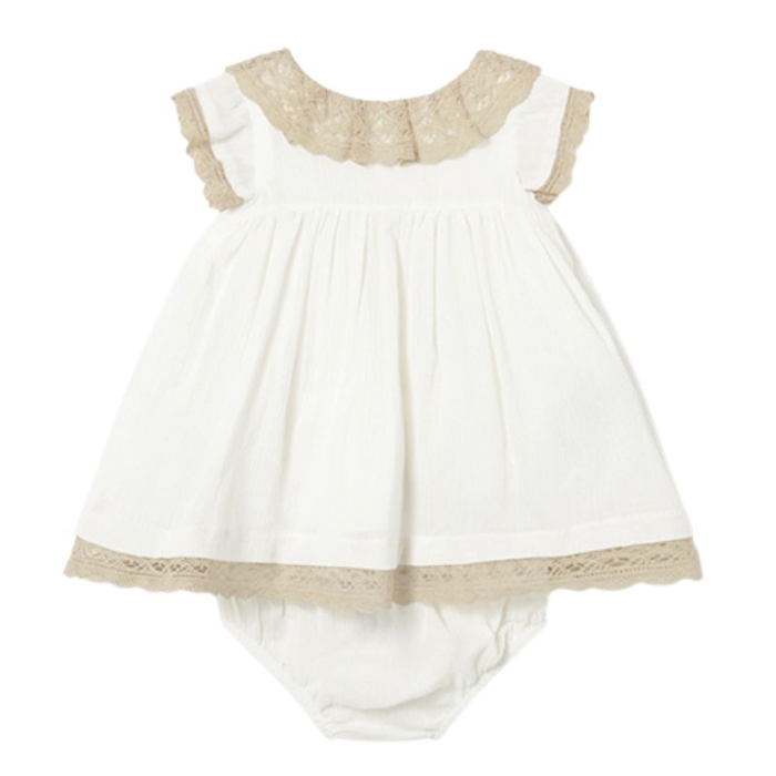Rochie ceremonie nou-nascuti - Dantela bej- Mayoral [3]