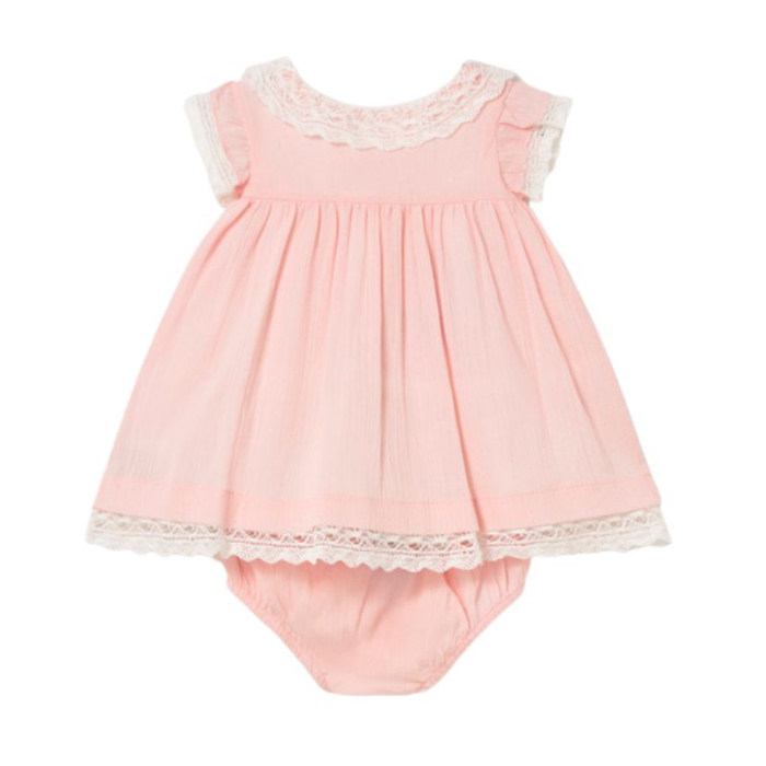 Rochie ceremonie nou-nascuti - Dantela roz- Mayoral [3]