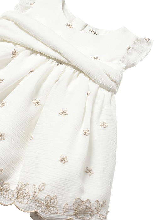 Rochie + chilotei - Alb/Crem - Mayoral  18 luni [3]