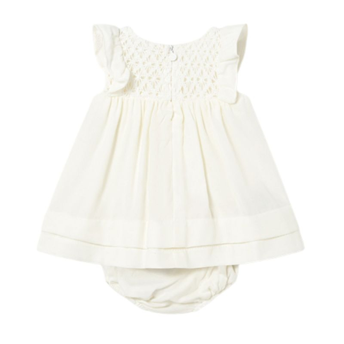 Rochie  + chilotei nou nascut - Off White - Mayoral [2]