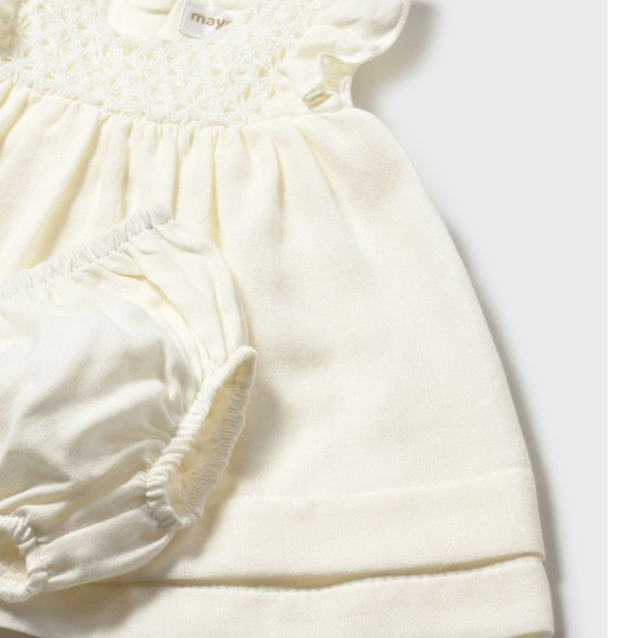 Rochie  + chilotei nou nascut - Off White - Mayoral [3]