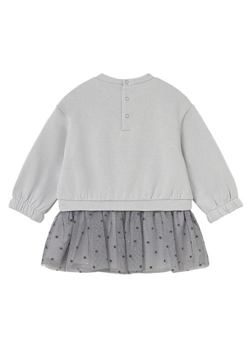 Rochie combinata cu tul - gri - Mayoral [2]