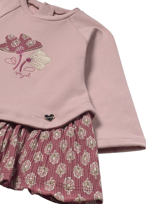 Rochie combinata - roz inchis - Mayoral 4 ani [3]