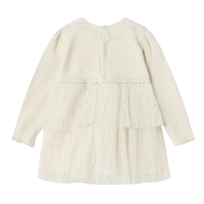 Rochie  combinatie tricot si tul nou-nascut  - Mayoral 36 luni (98 cm) [3]