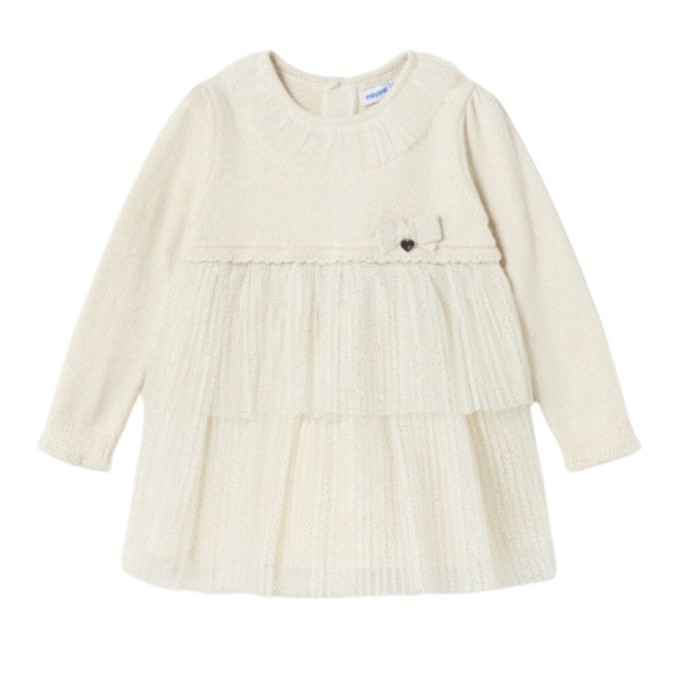 Rochie  combinatie tricot si tul nou-nascut  - Mayoral 36 luni (98 cm) [2]