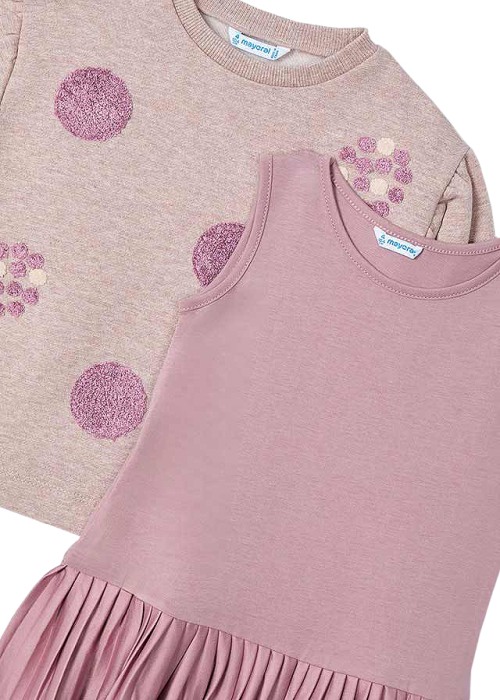 Rochie cu bluza - roz - Mayoral  5 ani [2]