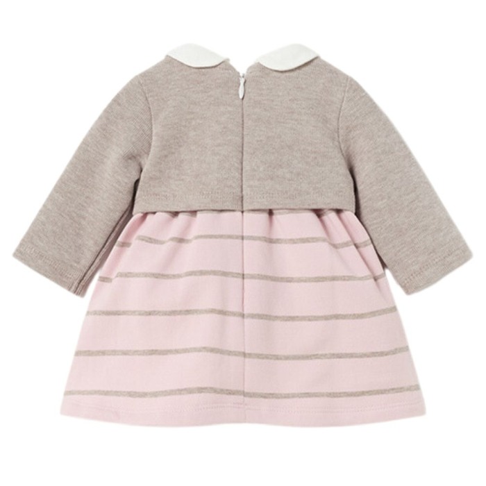 Rochie cu bolero simulat bumbac BCI nou-nascut - Uer iepure - Mayoral 4-6 luni (70 cm) [2]