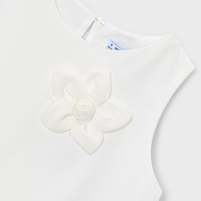 Rochie cu flori aplicate - ecru - Mayoral [3]