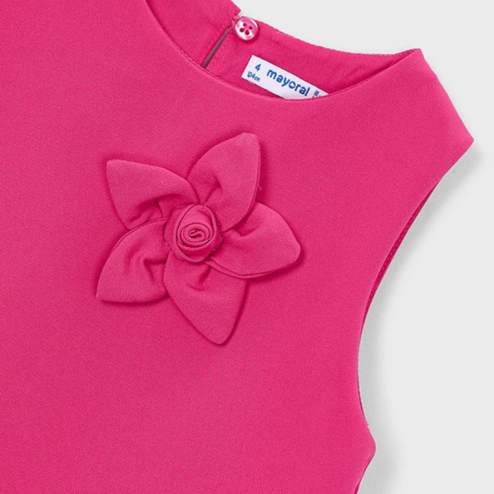 Rochie cu flori aplicate - roz - Mayoral [6]