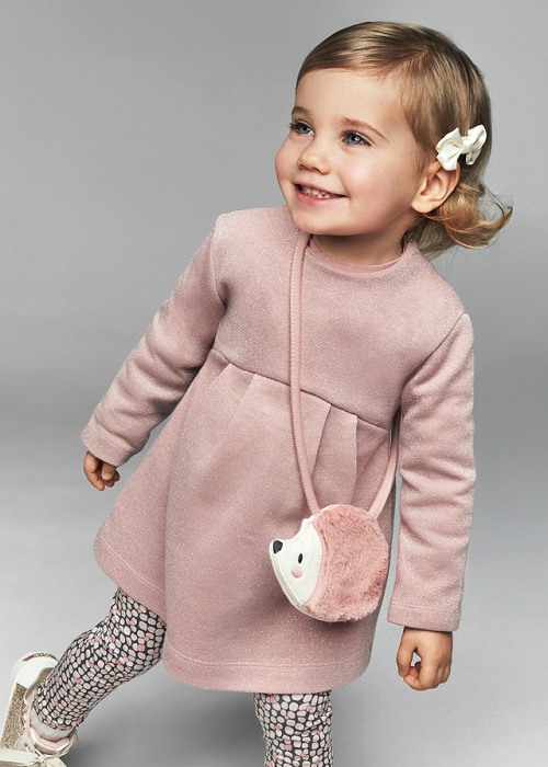 Rochie cu gentuta arici - roz pal - Mayoral  36 luni [5]