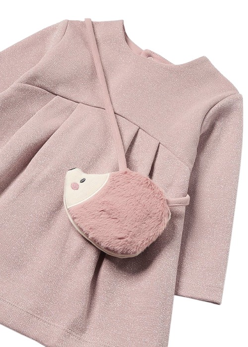 Rochie cu gentuta arici - roz pal - Mayoral  36 luni [4]