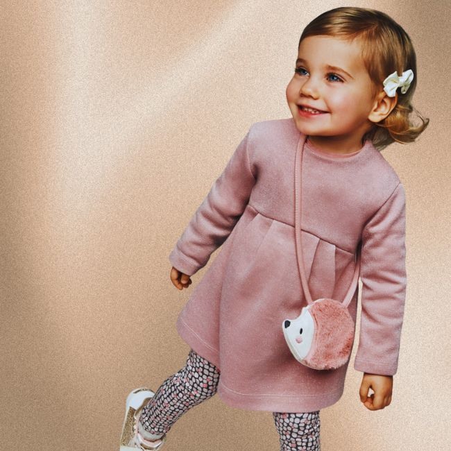 Rochie cu gentuta arici - roz pal - Mayoral  36 luni [2]