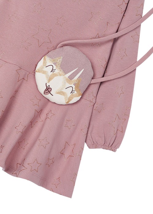 Rochie cu gentuta fetita - roz - Mayoral   5 ani [3]