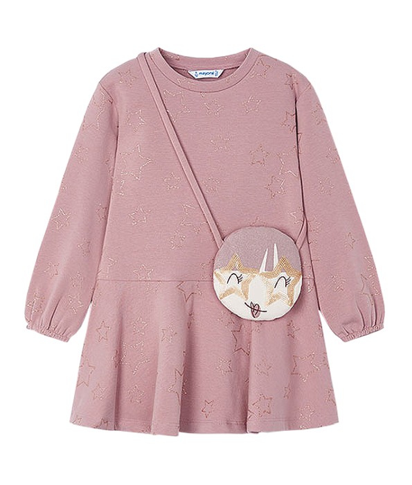 Rochie cu gentuta fetita - roz - Mayoral   5 ani [2]