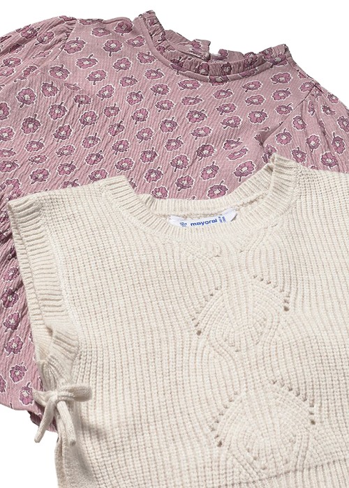 Rochie cu vesta tricotata - Mayoral [3]