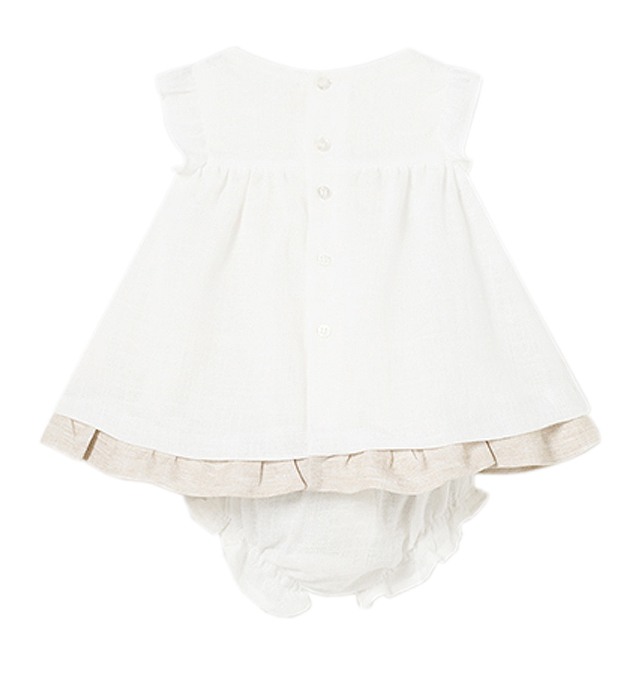 Rochie fronseuri - ocru [3]