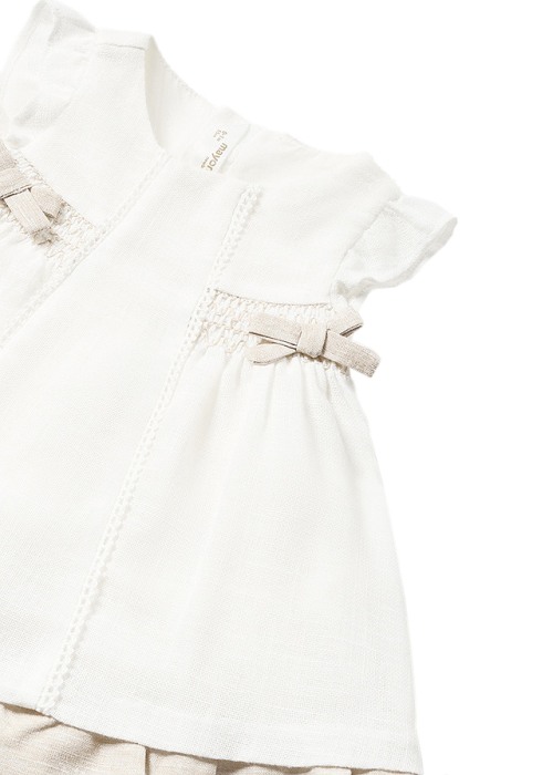 Rochie fronseuri - ocru [4]