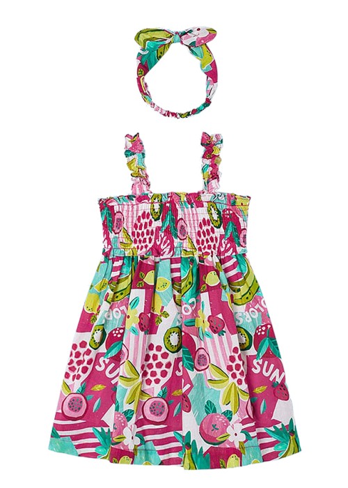 Rochie fucsia jungla cu bentita - Mayoral 9 ani (134 cm) [2]