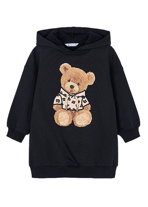 Rochie hanorac cu gluga - negru - Mayoral [2]