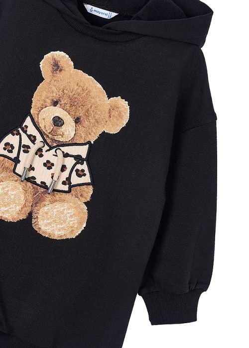 Rochie hanorac cu gluga - negru - Mayoral [4]