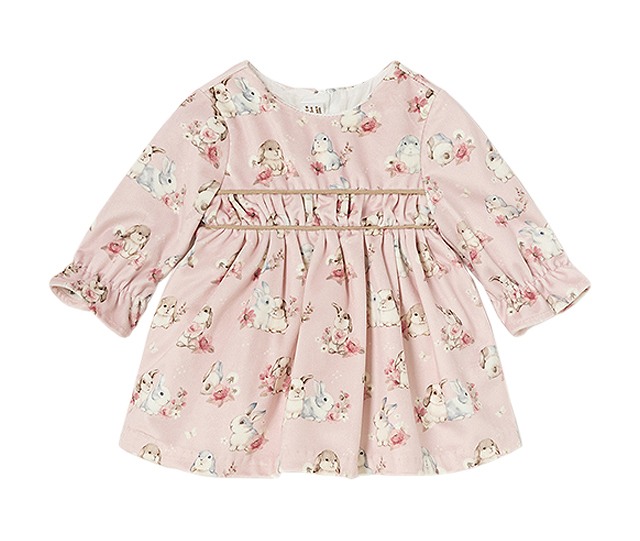 Rochie - Iepurasi - Roz pal - Mayoral  18 luni [2]