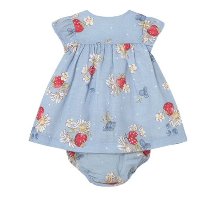 Rochie imprimeu capsuni  cu chilotei nou-nascut - Mayoral [2]