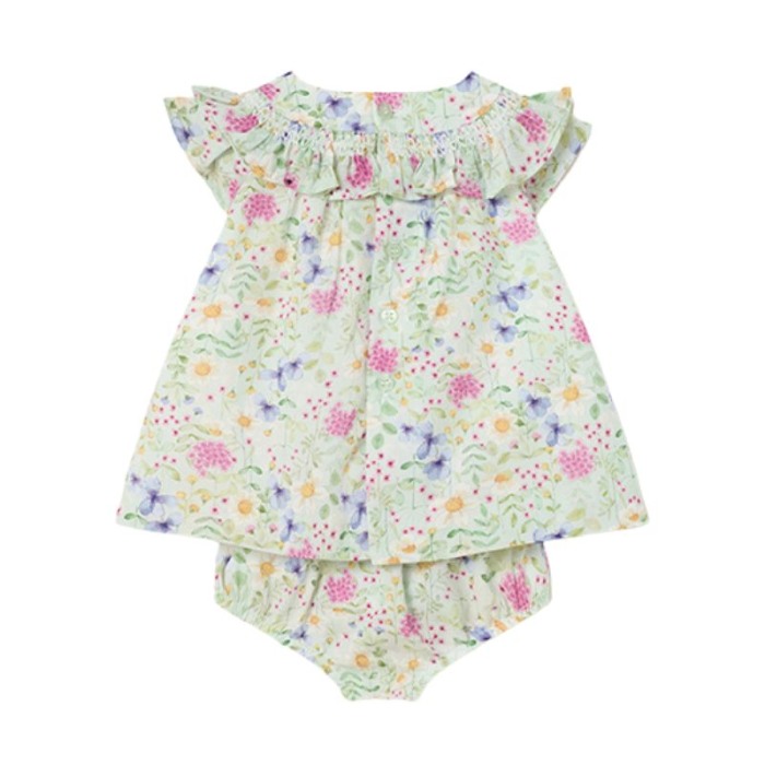 Rochie imprimeu - flori + chilotei - Mayoral  18 luni [2]